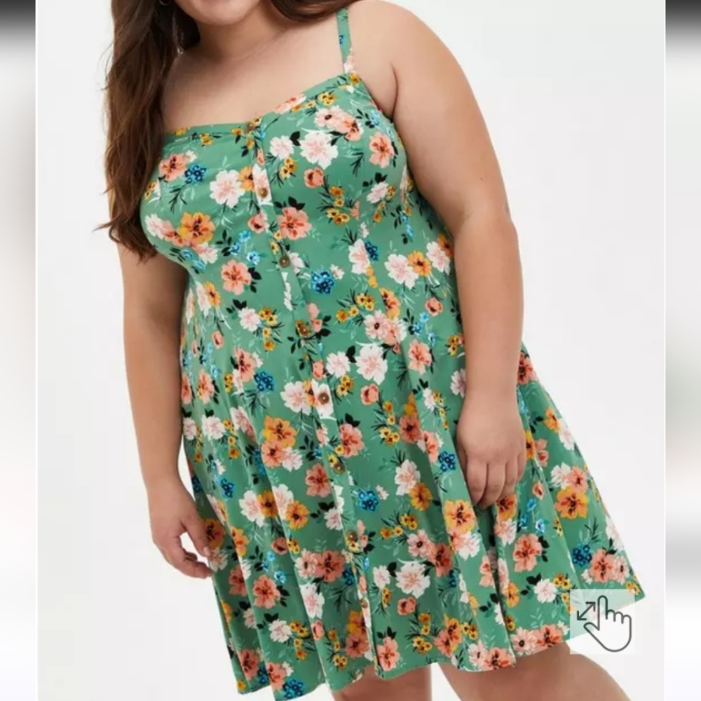 Torrid Challis Fit&Flare Sundress 3X